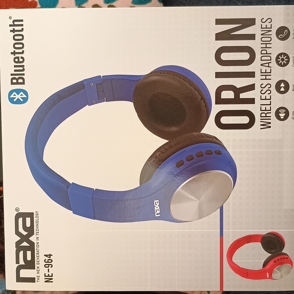 Naxa Orion Wireless Headphones - Blue